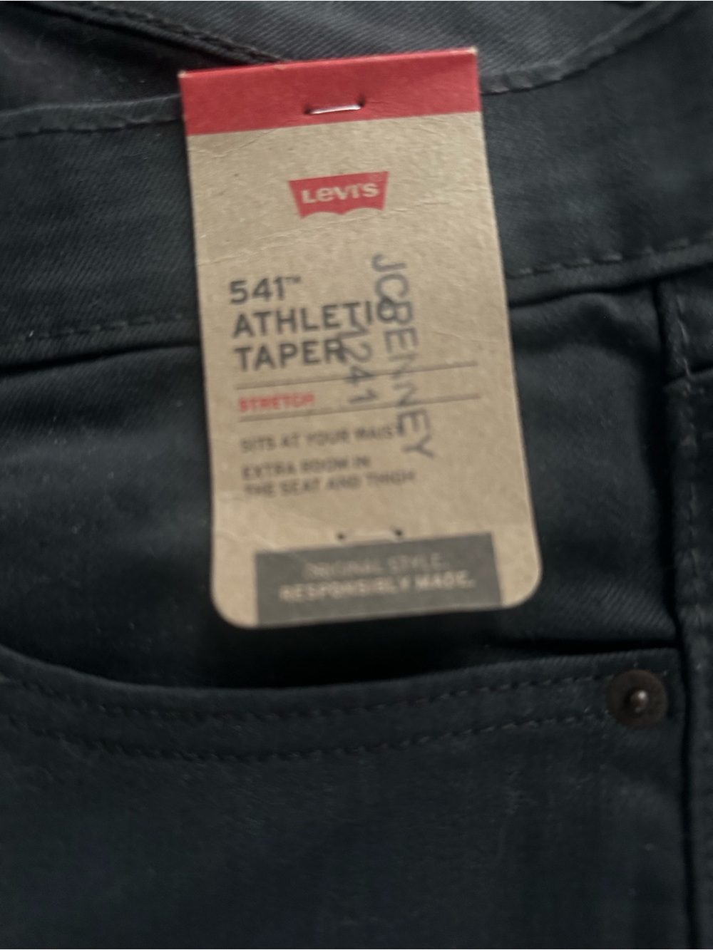 Levi’s 541 Athletic Taper Pants - Dark Gray / Charcoal (34 x 32)